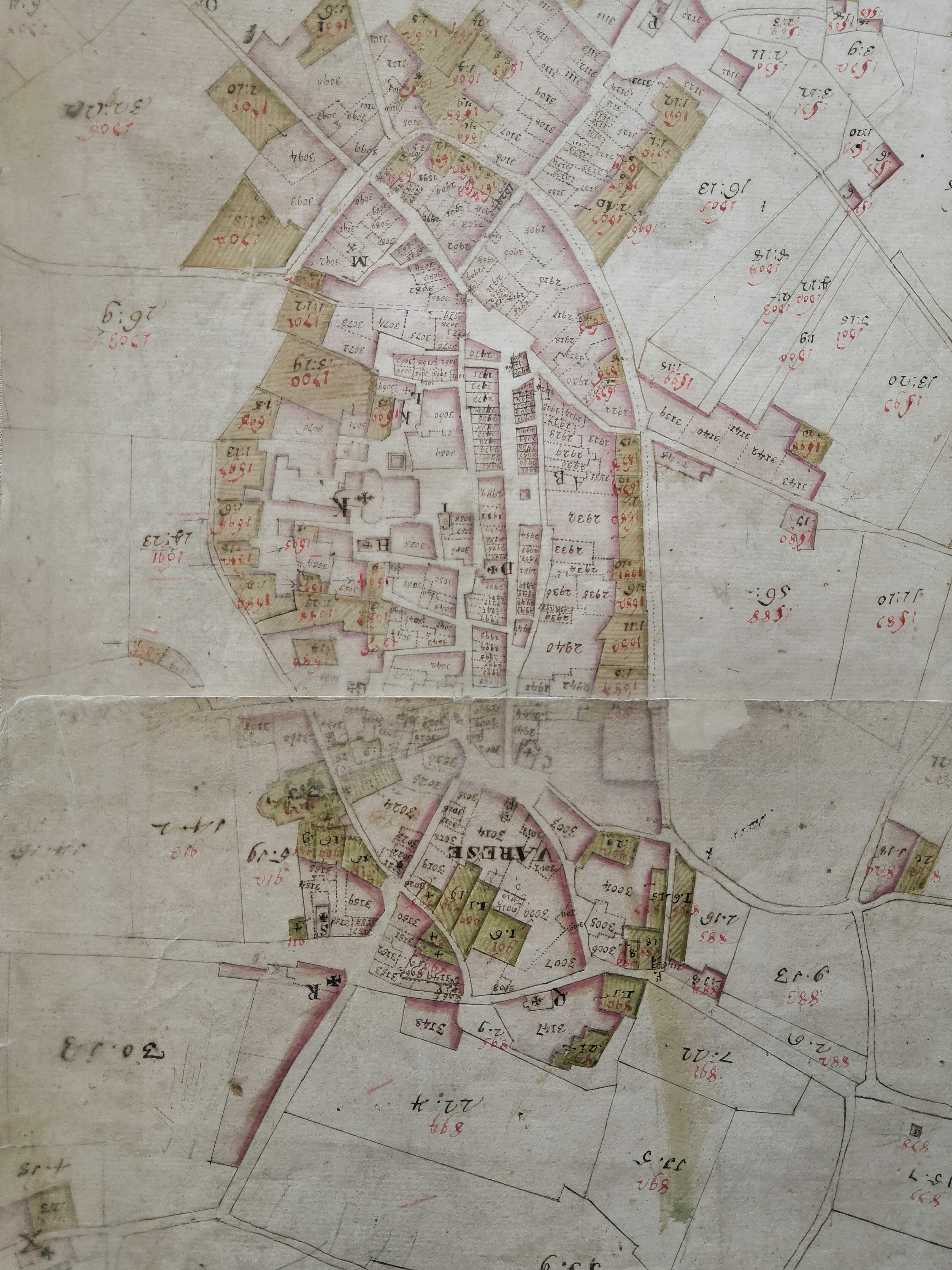 ASVa, Fondo Mappe catastali, Catasto Teresiano.